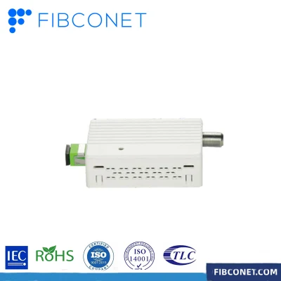 Récepteur fibre optique/nœud optique FTTH Wdm pour télévision analogique et numérique